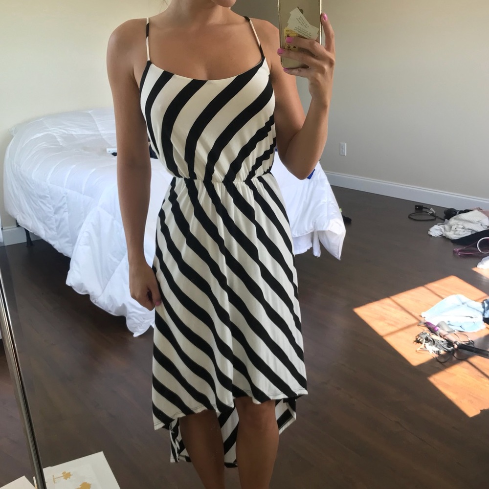 Black & White striped dress